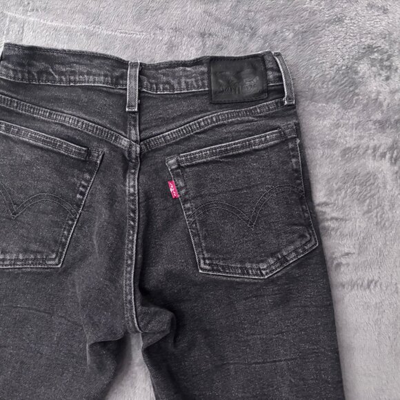 Levi’s Jeans Women’s Size 24 Black Skinny Distressed Stretch Denim - Picture 12 of 13